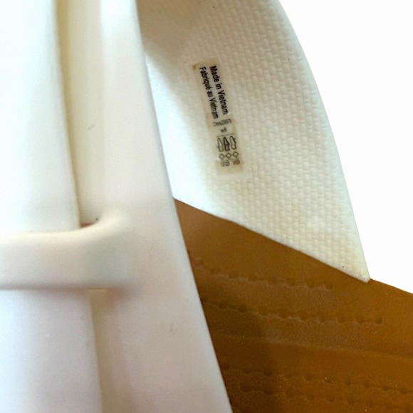 Crocs Brooklyn Woven Buckle Platform Sandal Chalk Wedge Slide LiteRide Women's 8 - Picture 12 of 15